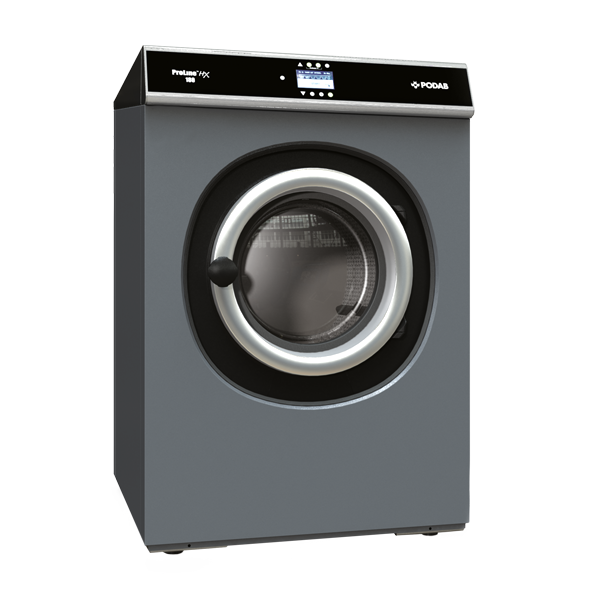Högcentrifugerande tvättmaskin för industri med mycket stor kapacitet.